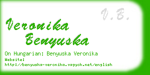 veronika benyuska business card